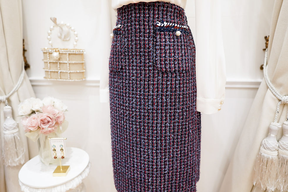 Thumbnail: The Red And Blue Tweed Skirt