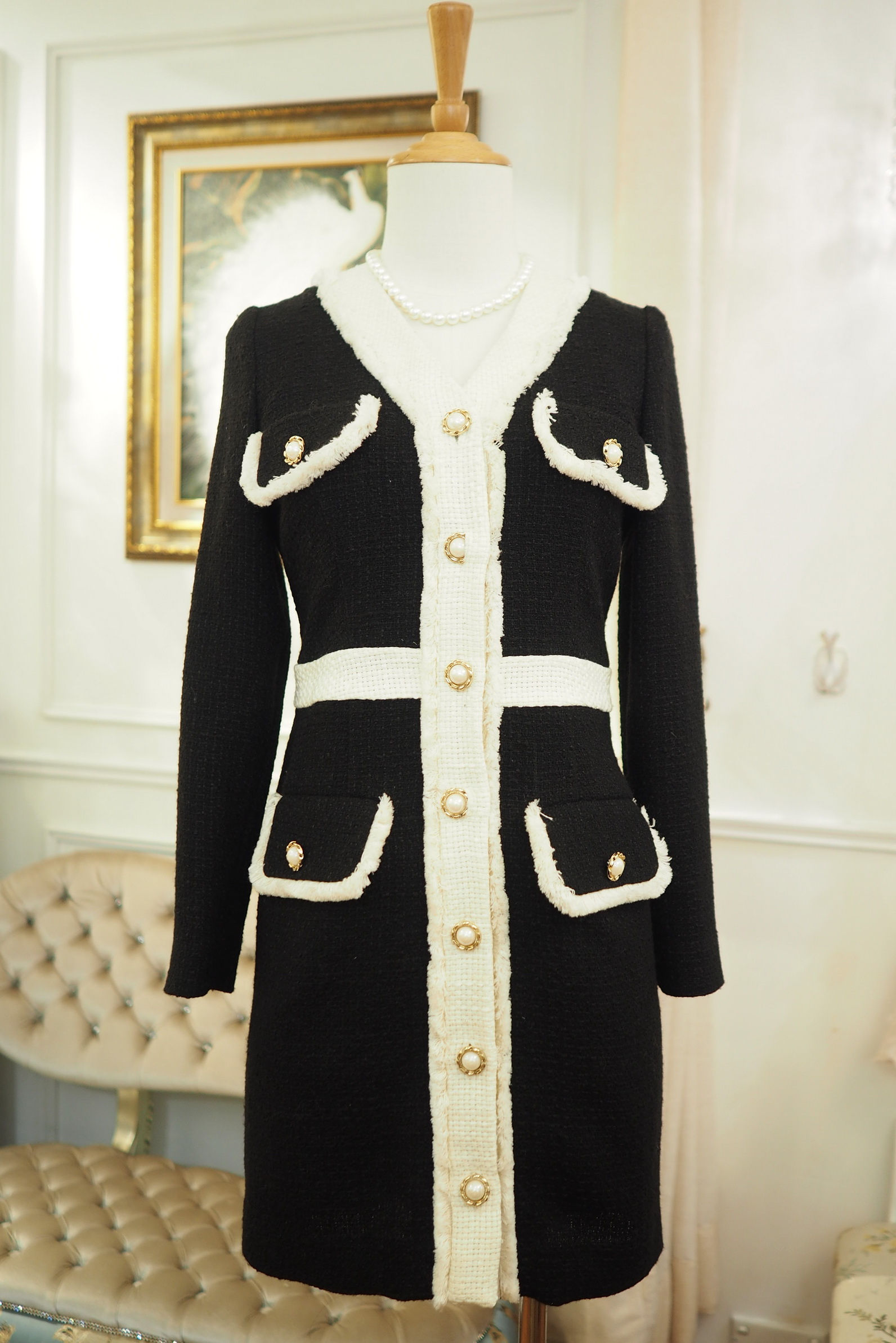 黑色連身裙／長外套