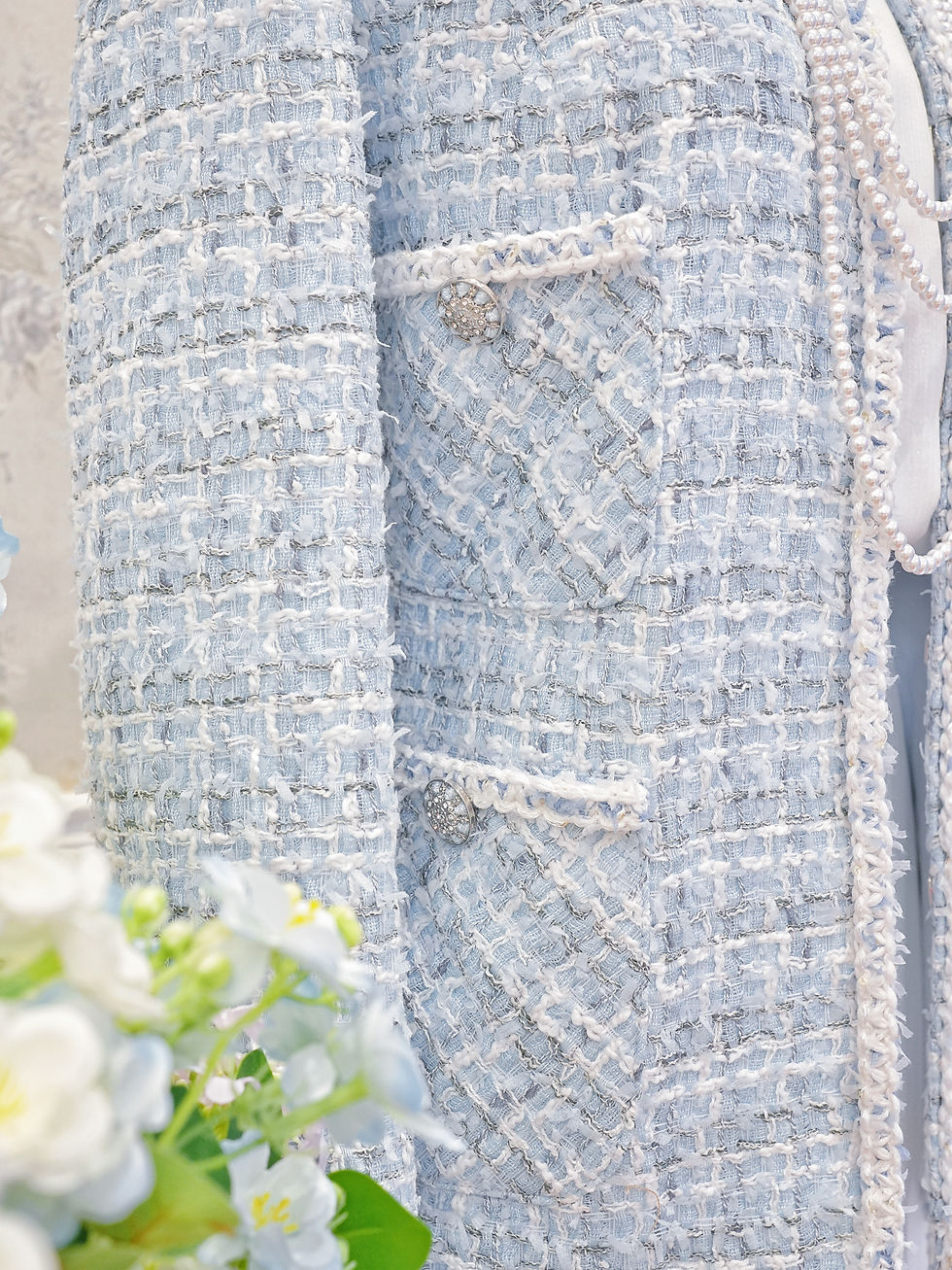 Thumbnail: The Whispy Blue Checked Tweed Jacket