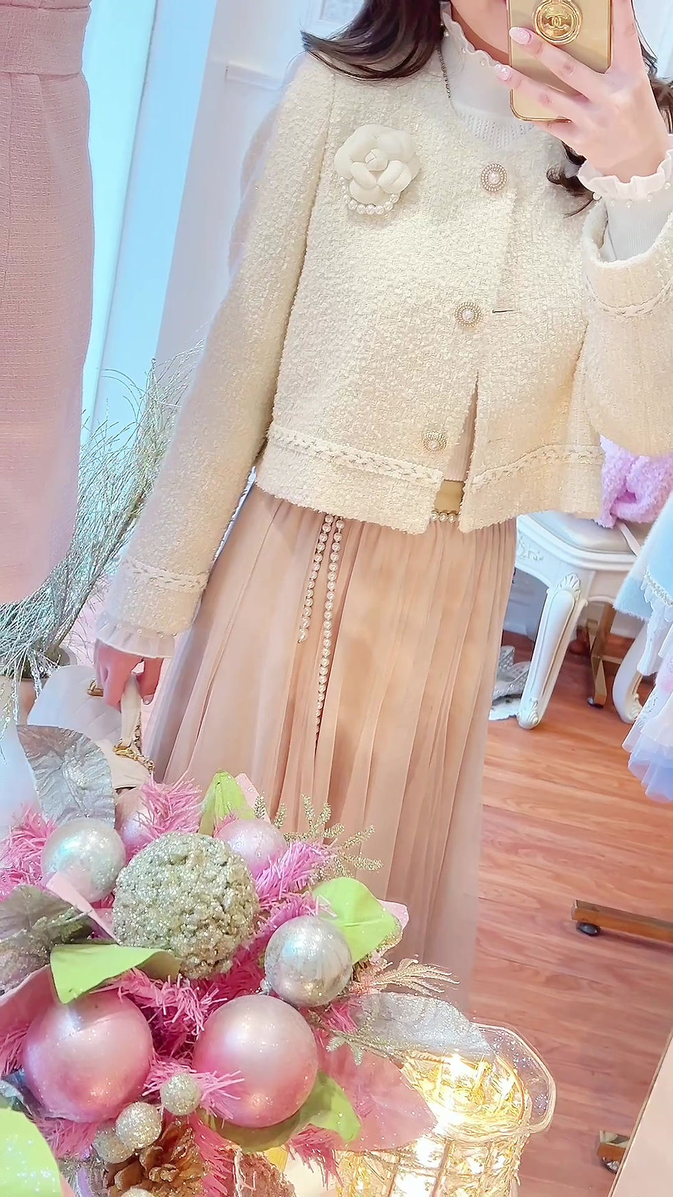 Thumbnail: The Creamy Cropped Tweed Jacket