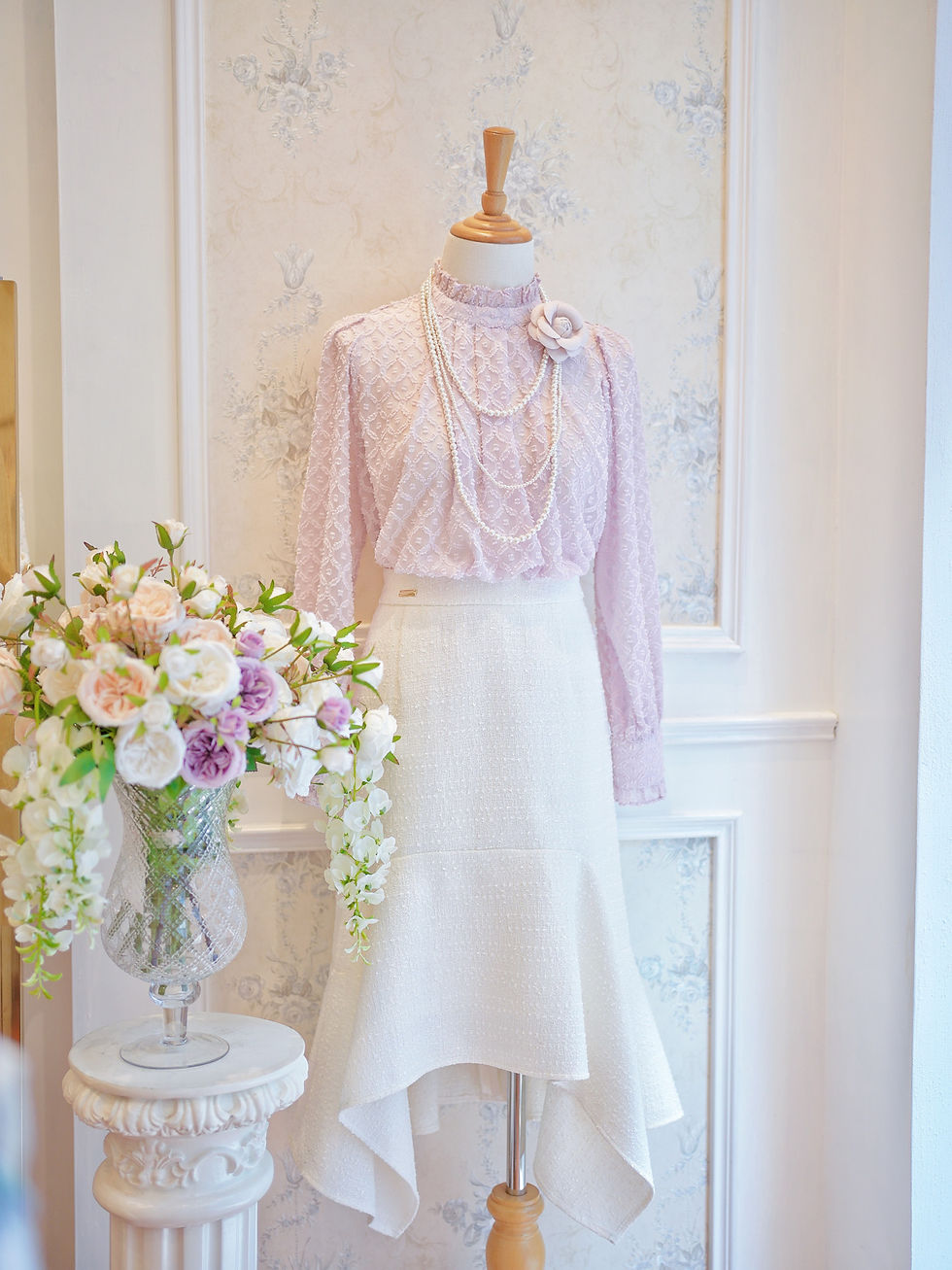 Thumbnail: The Pearl Mermaid Tweed Skirt