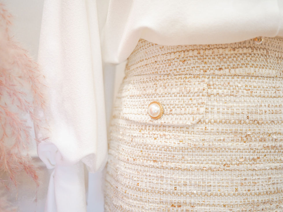 Thumbnail: The Beige Tweed Skirt