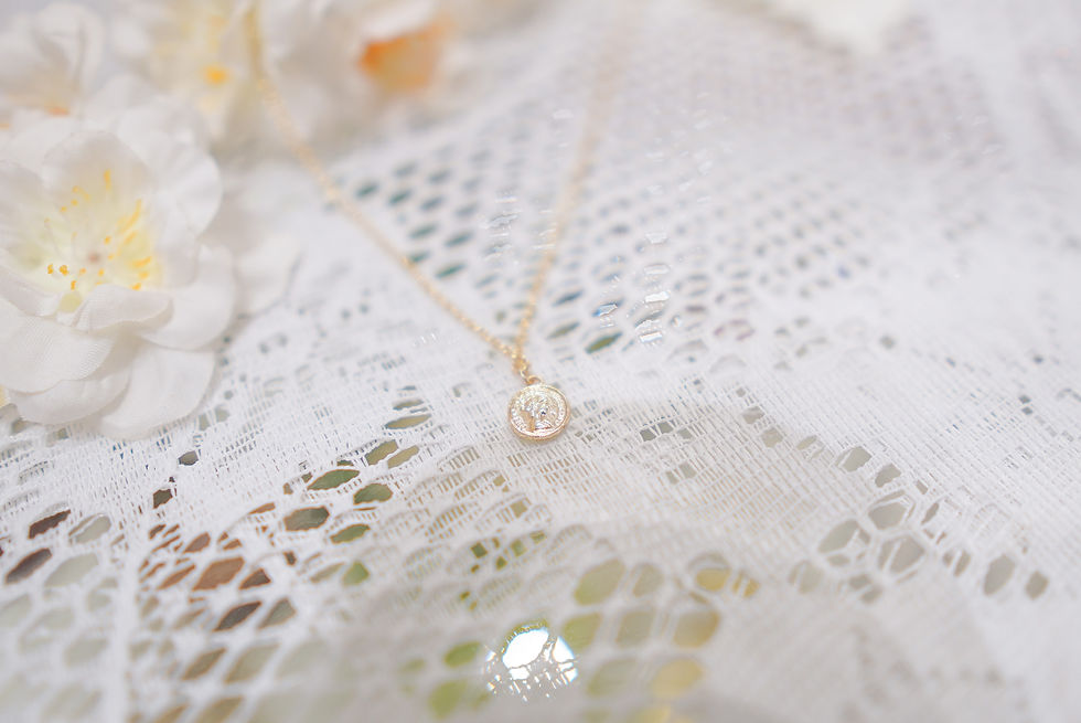 Thumbnail: 14K Gold Plated Lucky Coin Necklace