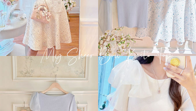 My Sheer Bow Knit Top