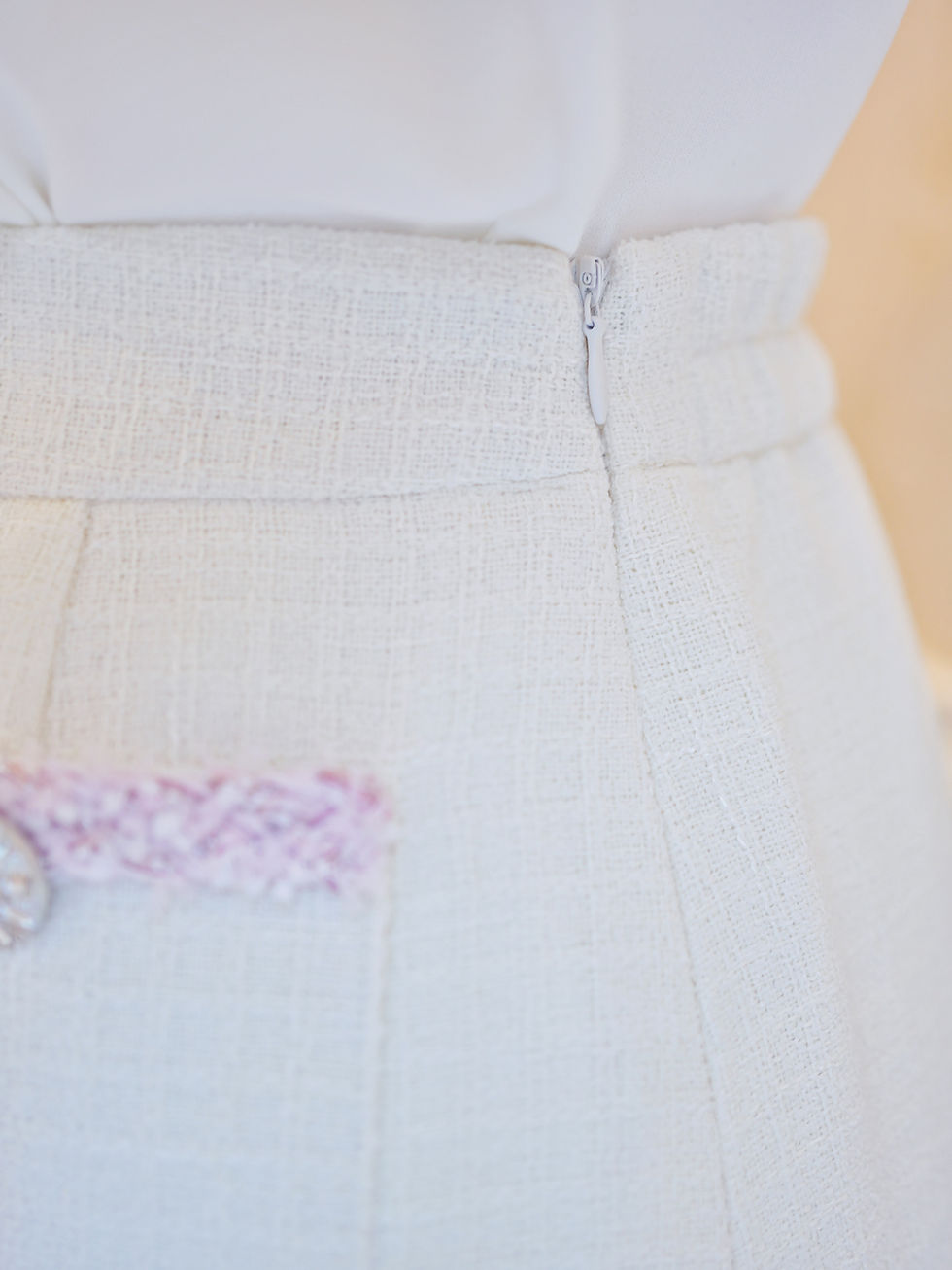 Thumbnail: The Strawberry Cream Tweed Skirt