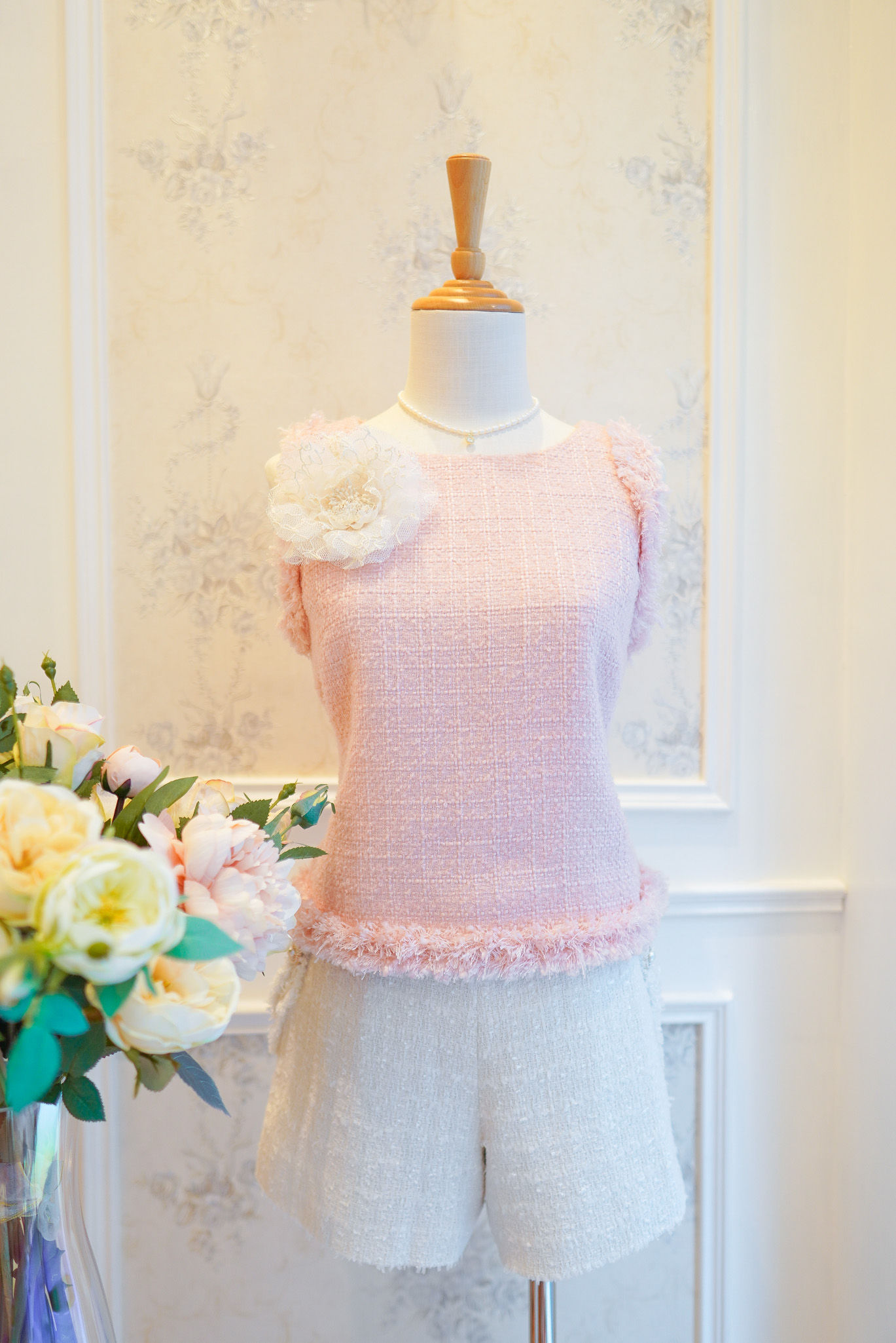 The Pinky Tweed Vest