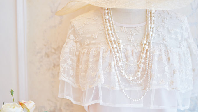The Flare Sleeve Lace Blouse