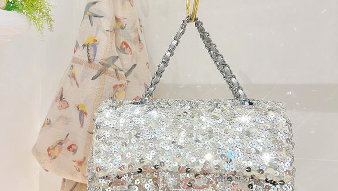The Silver Sequin Bag