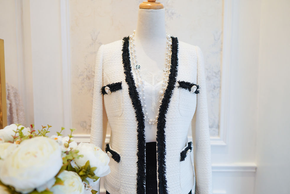 Thumbnail: The Contrast Trim Tweed Jacket