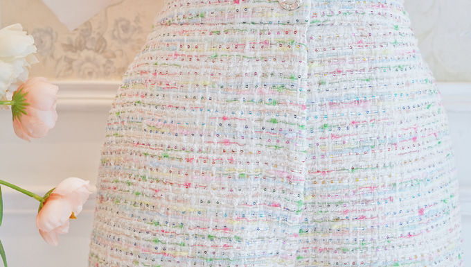 The Pastel Garden Tweed Shorts