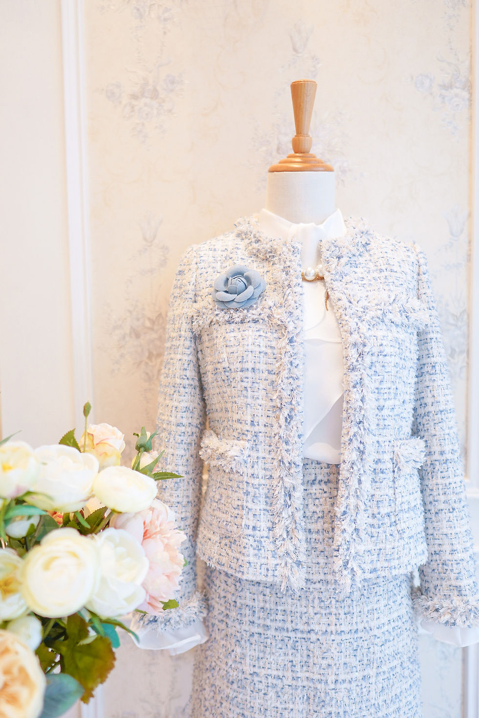 Thumbnail: The Ballad Blue Tweed Jacket