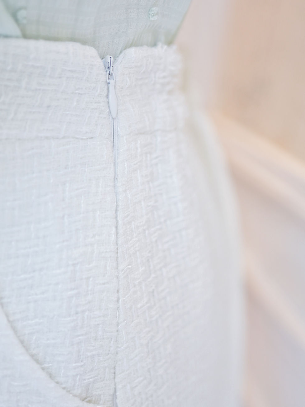 Thumbnail: The White Trim Tweed Skirt