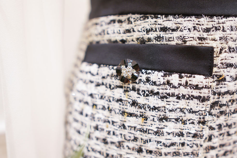 Thumbnail: The Black And White Tweed Skirt