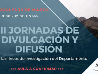 II Jornadas de Divulgación y Difusión 🦠🌿🔬🐒