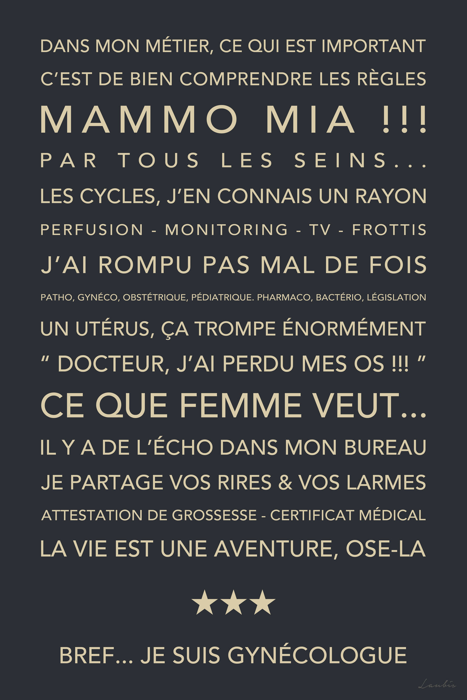 Bref... Je suis Gynéco