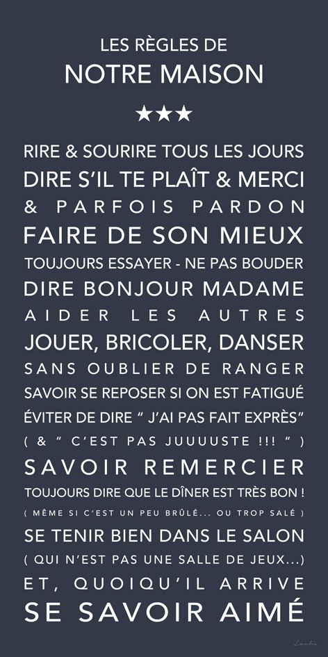 Miniature : Les Règles de la Maison