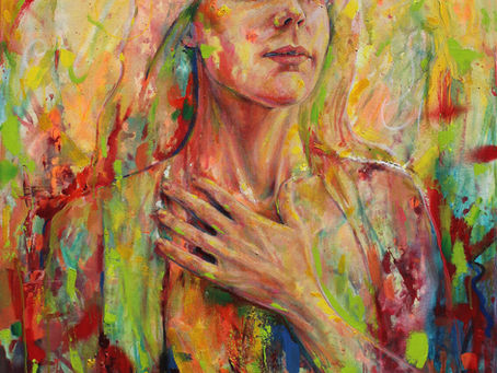 Johanna Sokolowska, Grateful, Acrylique, Huile sur Toile, 2022