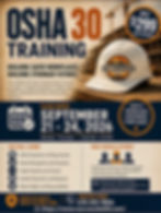 OSHA 30 In-Person Training