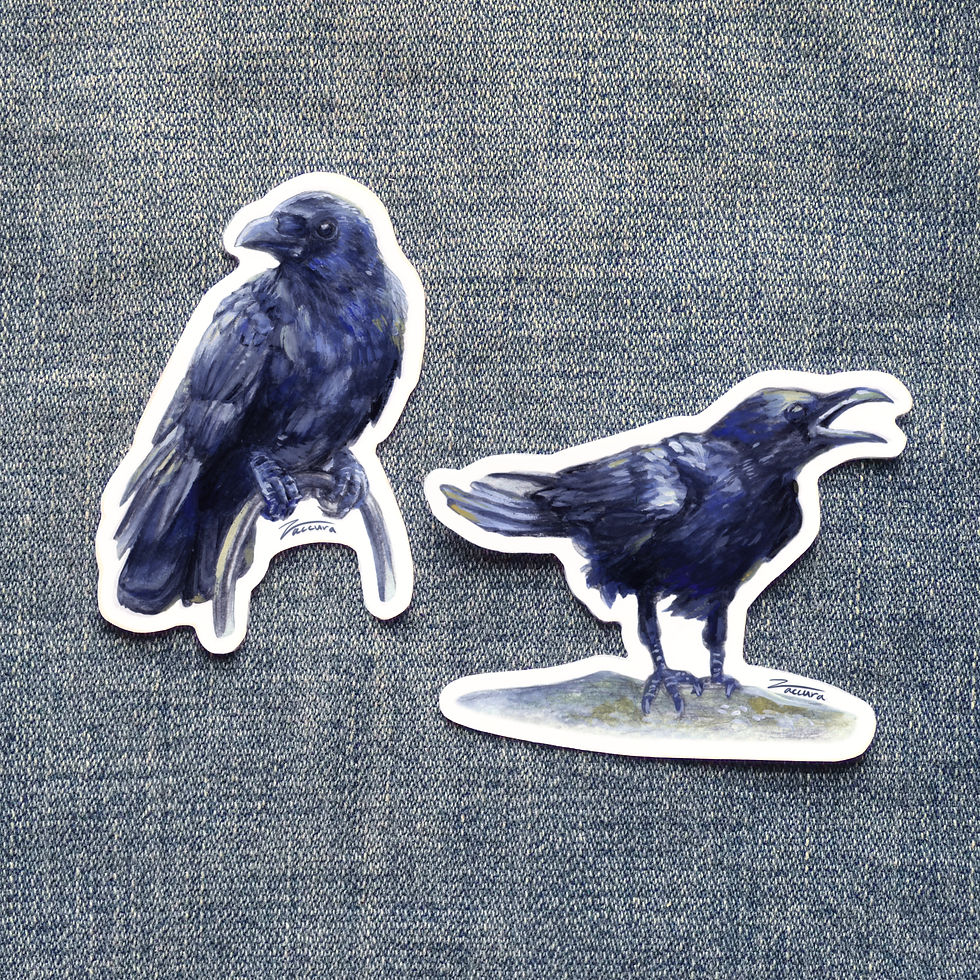 'Raven Guides' 2pc Sticker pack