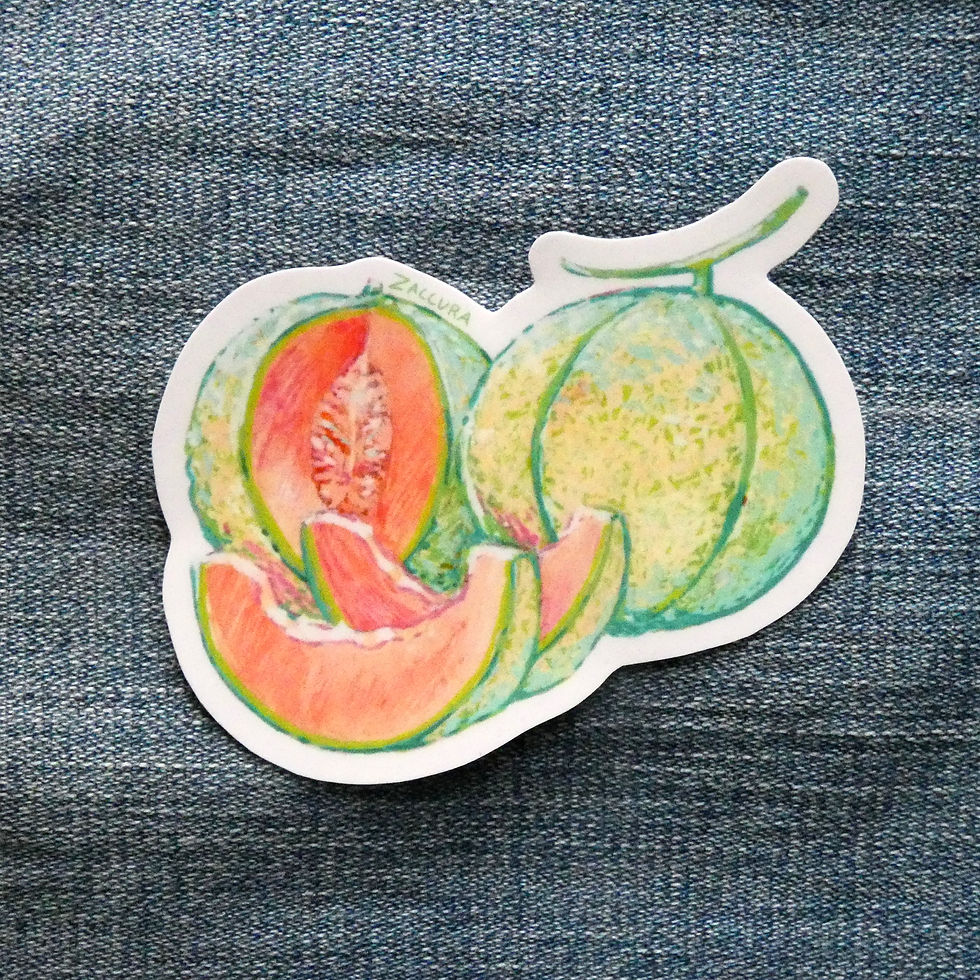 'Fresh Melon' | Scratch & waterproof sticker