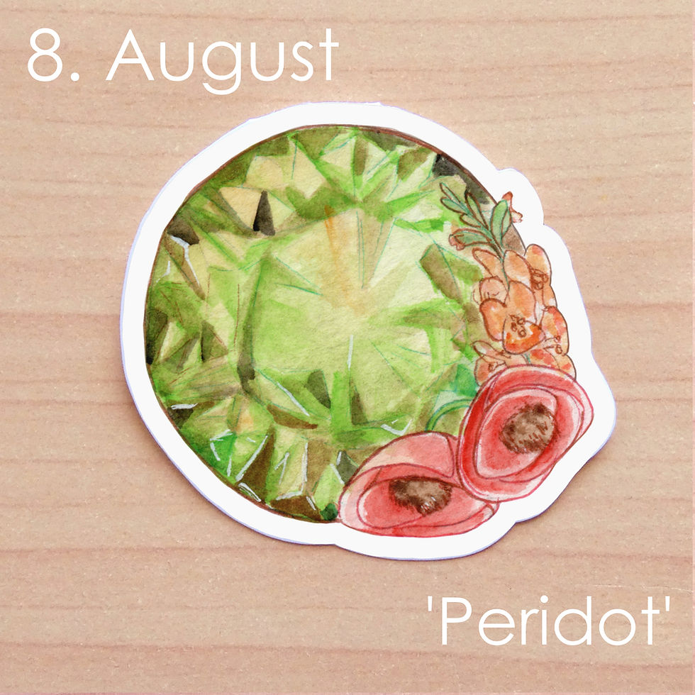 Thumbnail: Choose your month! | FULL SIZE birthstone sticker | 12 options