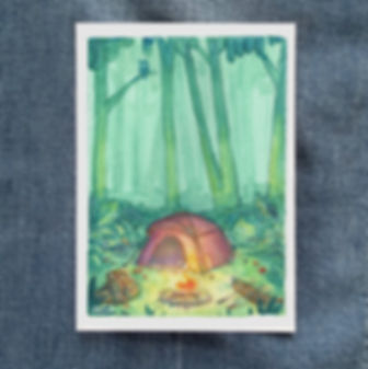 'Among the trees' | 5" x 7" art print
