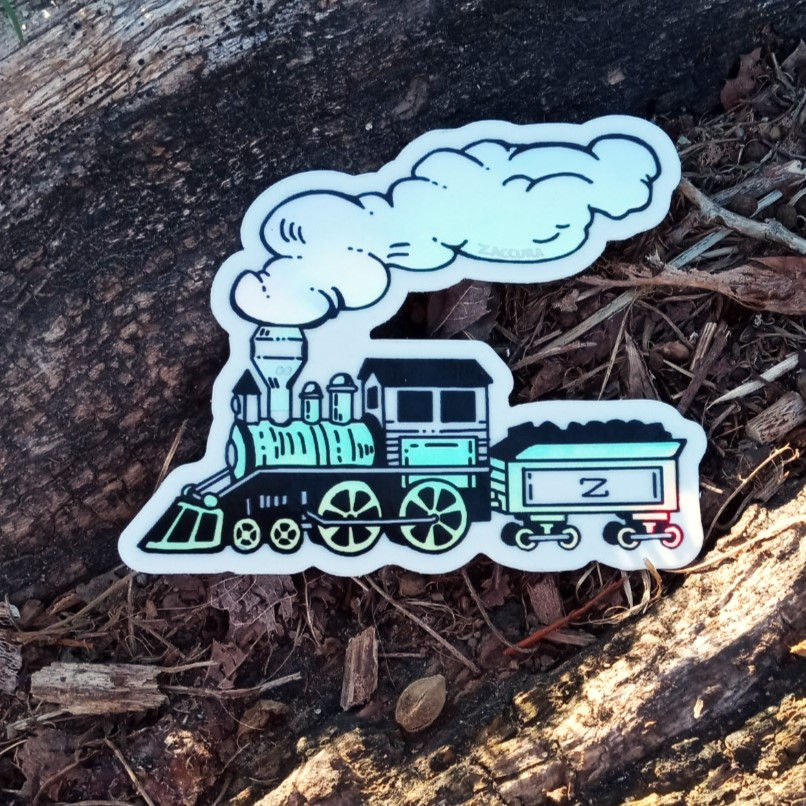 Thumbnail: 'Choo choo train' | Holographic sticker | 3"