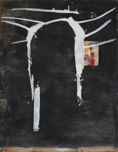 "Portret Pana Boga", 1991 r.
olej, papier na płótnie, 180 x 141 cm