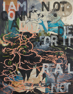 "Faith II", 1990/1992 r.
akryl, olej na płótnie, 180 x 141 cm