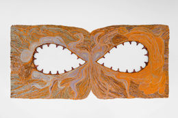 Marta Niedbał, "Same River Twice", 2023, wool, rosewood, 270 x 125 cm