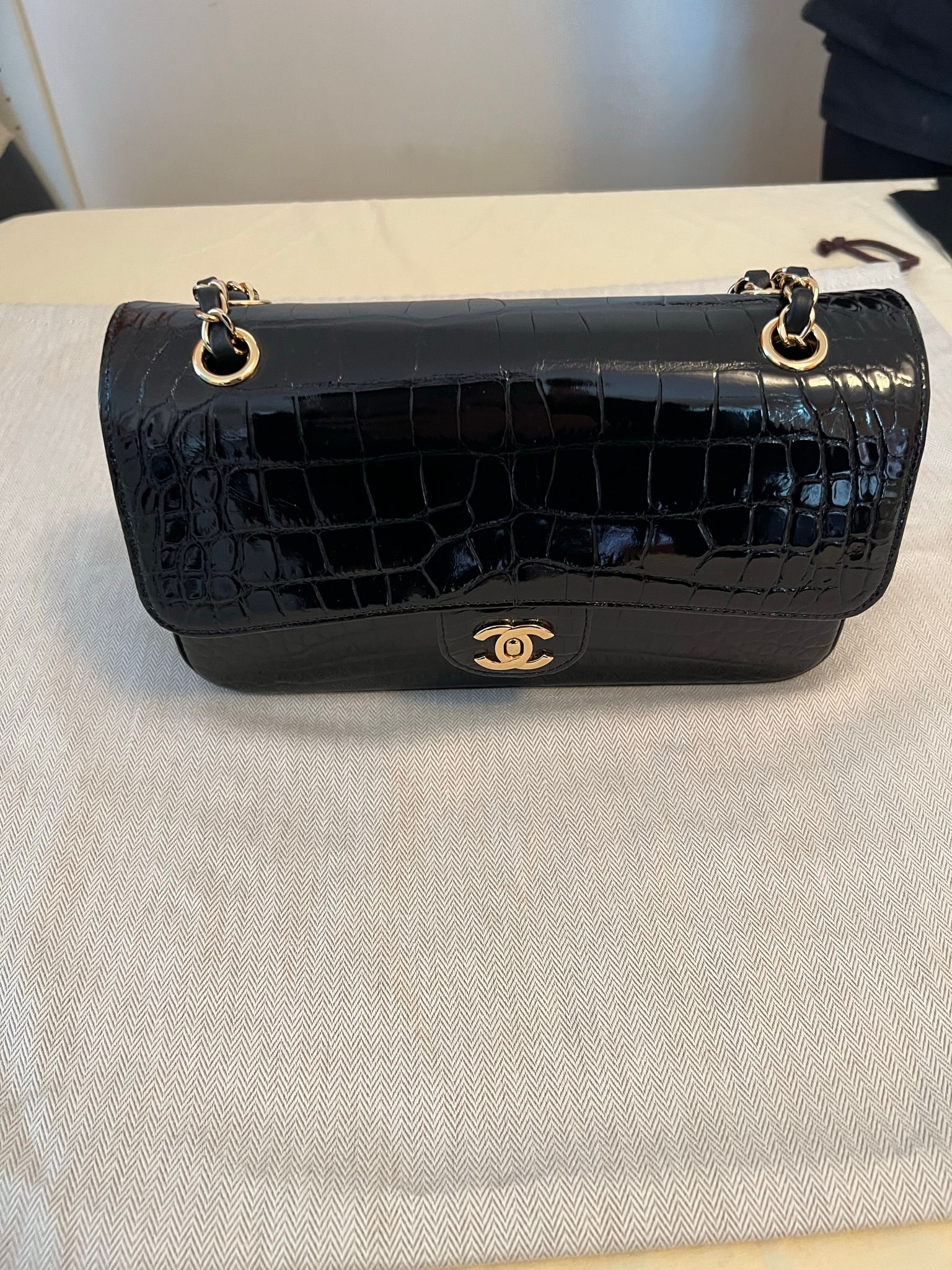 Chanel Crocodile Classic Flap Bag Medium