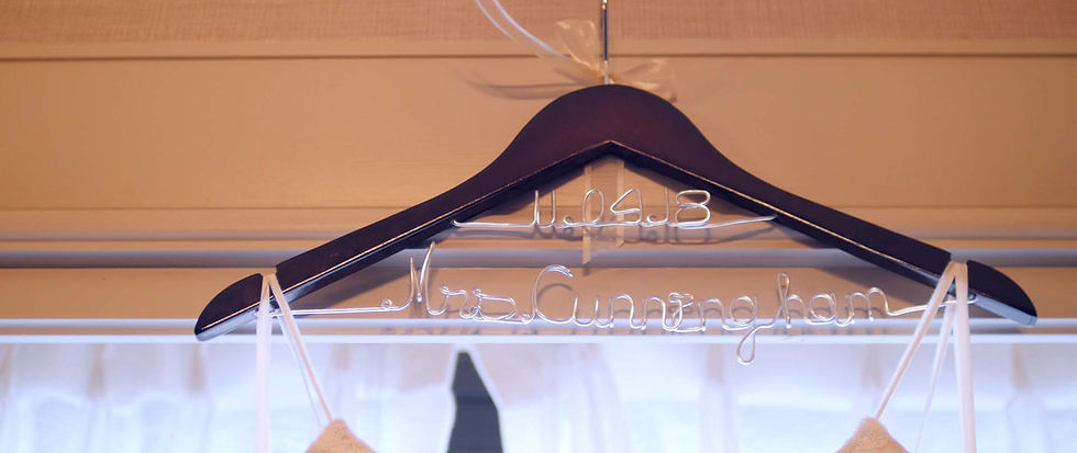 Bride's wedding hanger