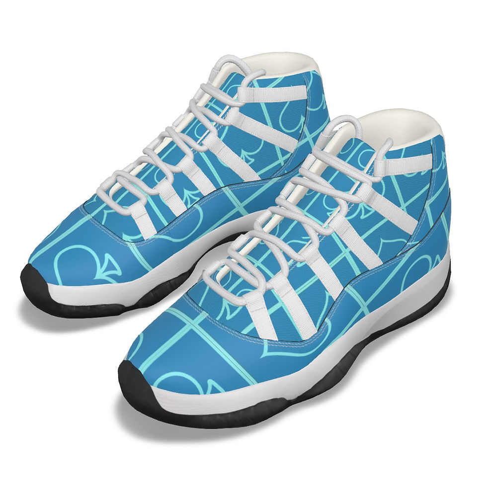 Thumbnail: Crown Drip High-Tops – Teal Ice Edition
