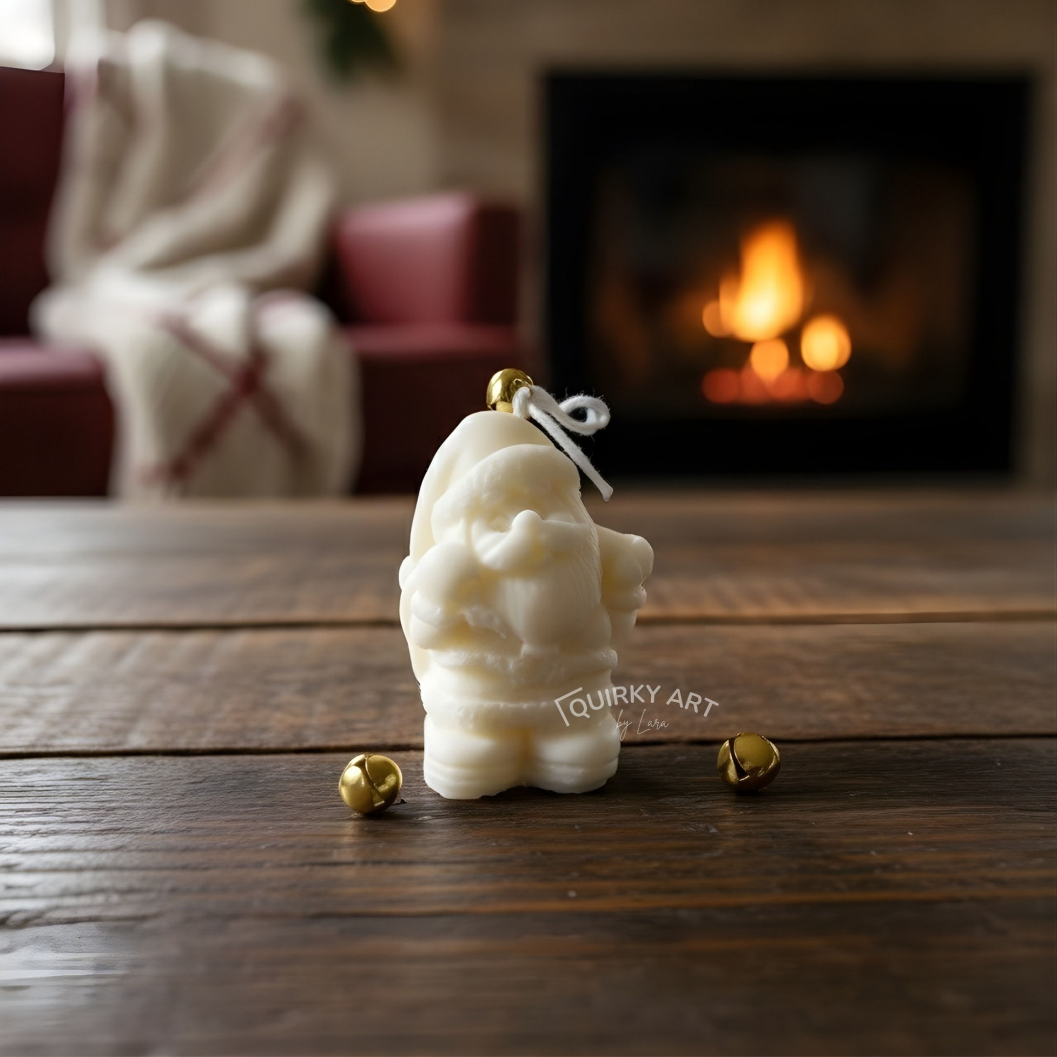 Vela decorativa - Papá Noel mini