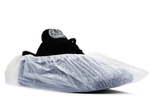 Бахіли поліетиленові одноразові фасовані, 3.5 грам, білі, 100 шт