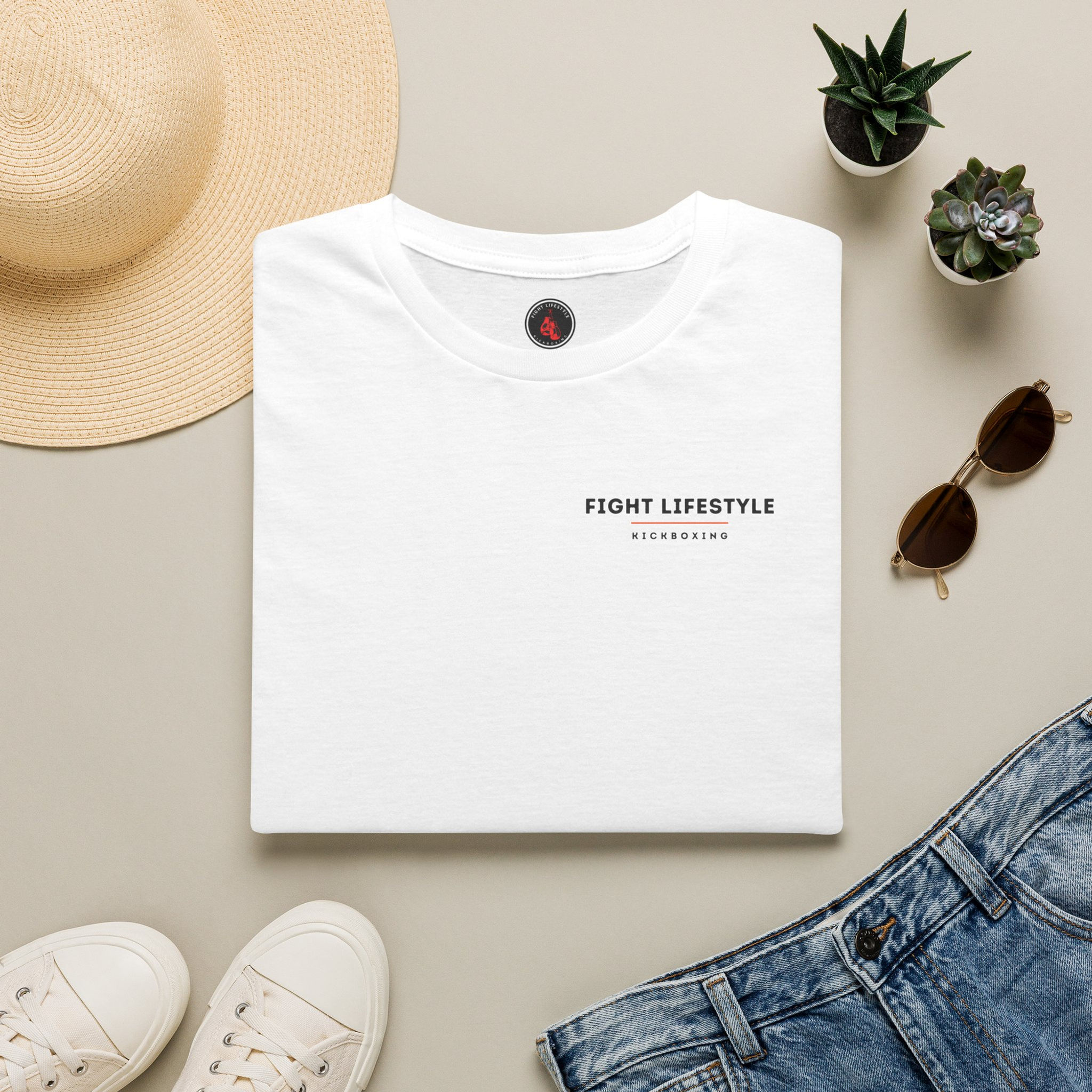 Fight Lifestyle Crew Neck T-Shirt (Professional Logo)