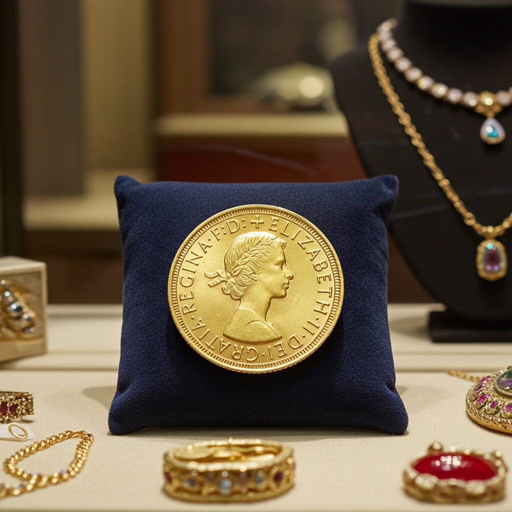 Sterline oro 22k nuovo conio ELISABETTA II
