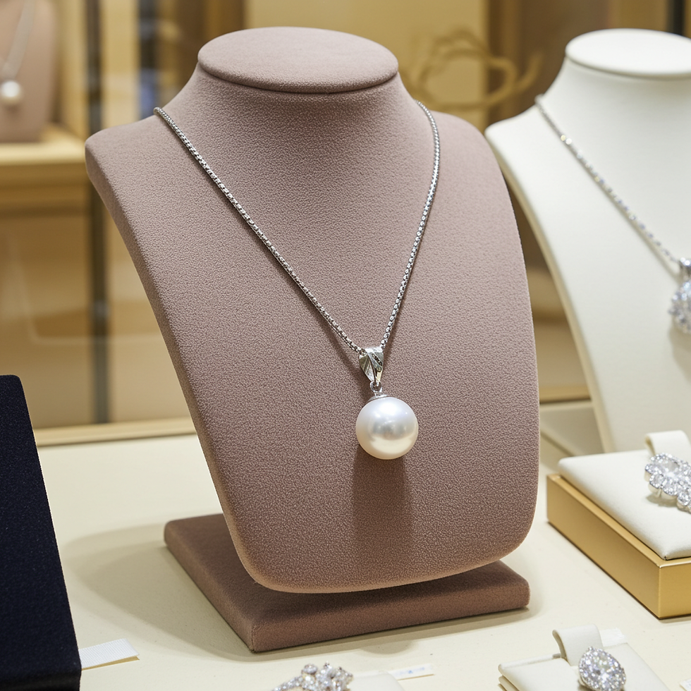 الصورة المصغرة: Collana - 18 carati Oro bianco Perla naturale - Akoya