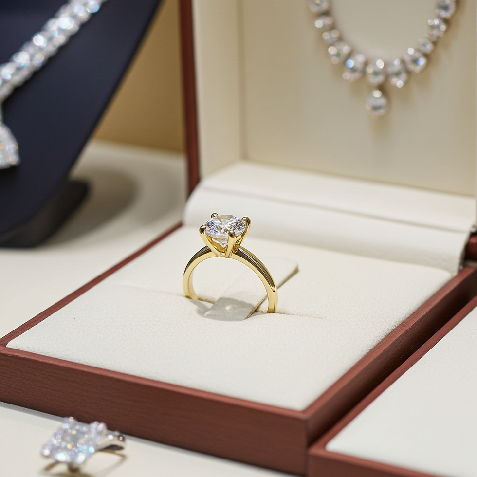 Miniatura: Anello solitario diamante naturale  0,95ct certificato IGI D I