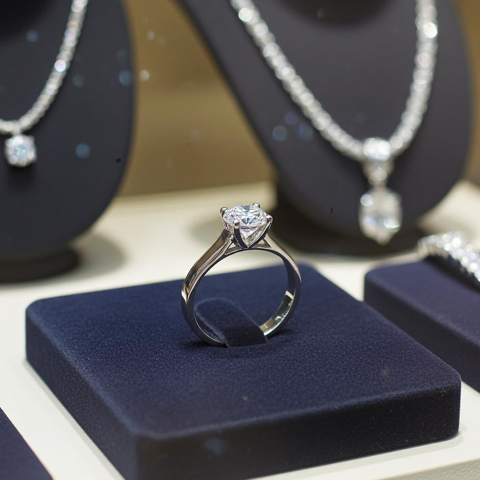 Miniatura: Anello solitario diamante naturale  0,90ct certificato IGI D IF