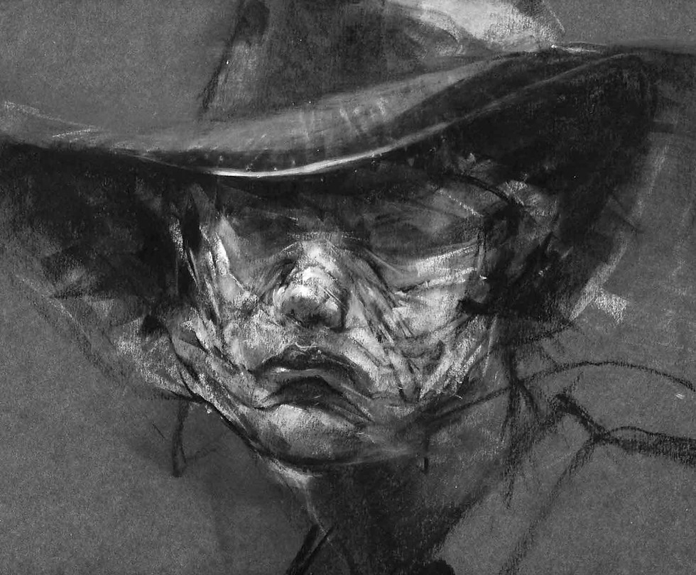 "Man in Big Hat" | Street smart old player giving every body the eye