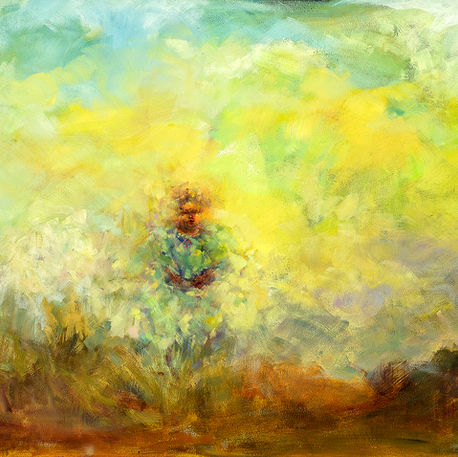 Woman In landscape