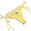 Thumbnail: Eco-Friendly Recycled Bikini Set Blue Yellow, UPF 50+, Adjustable Ties