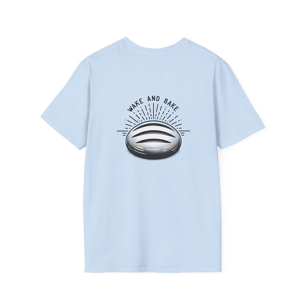 Thumbnail: Wake and Bake Unisex Softstyle T-Shirt, Relaxed Fit Tee, Gift for 420 Lovers