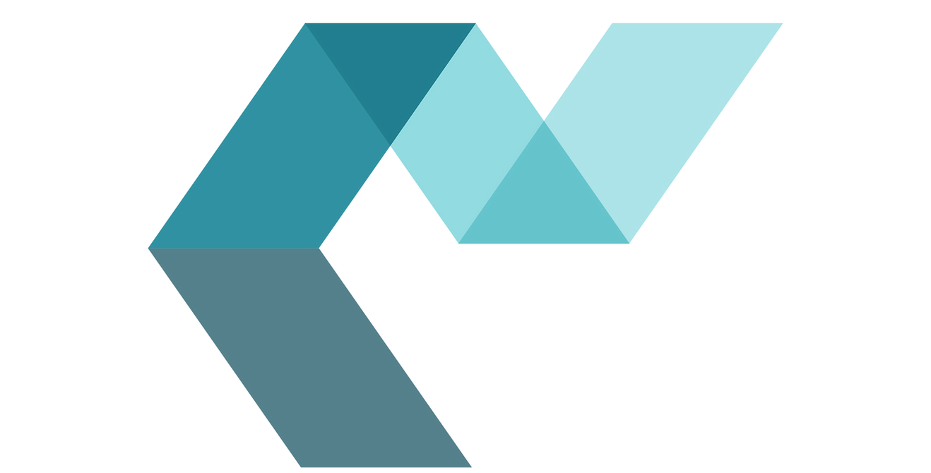 Decorative ribbon in teal and turquoise