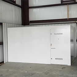 photo of installed Commercial Storm Shelter