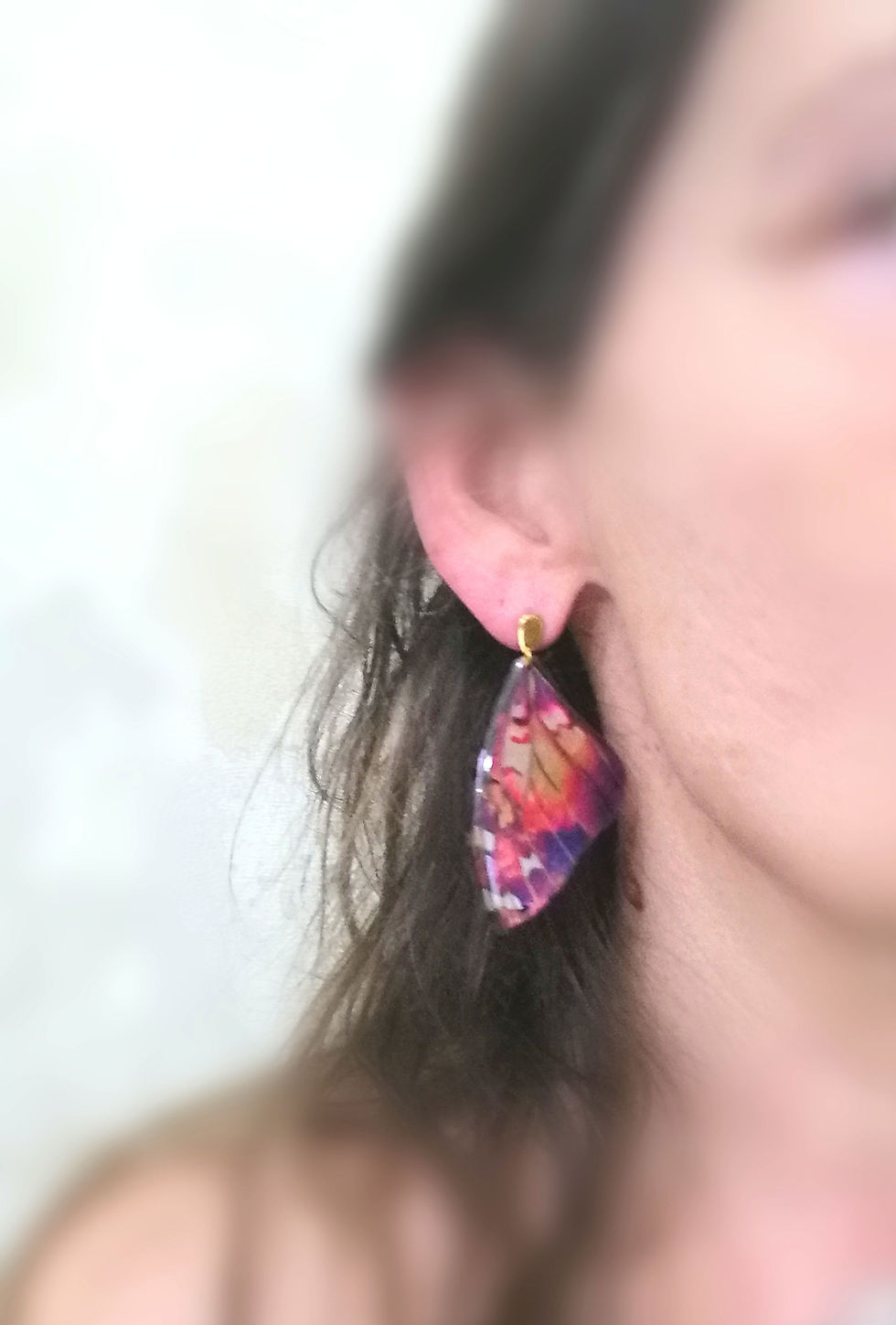 Miniature : Boucles d'oreilles Ailes de Papillons "Féerie" 