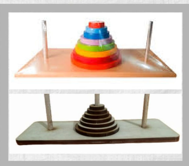 Torre de  Hanoi MDF 6mm