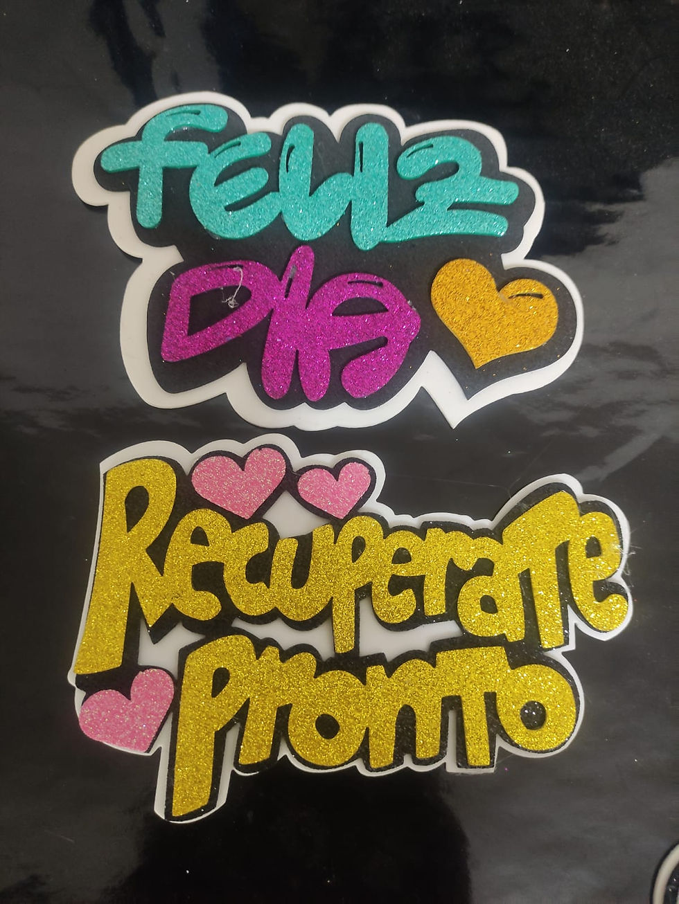 Miniatura: Letras en fomix Feliz Cumpleaños y más Largo:17cm Ancho:7.5cm