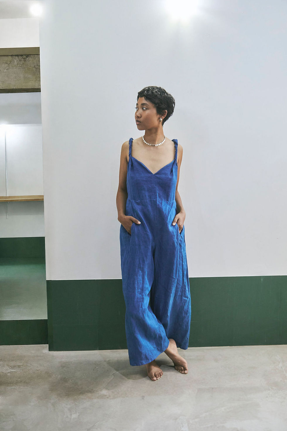 サムネイル： Two-Way Ribbon Jumper　14's Linen